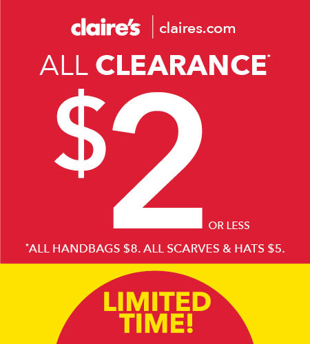 Claires_$2-$5-$8 Clearance