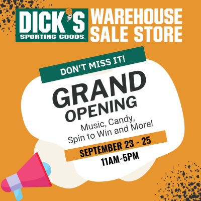 DICK'S Sporting Goods Warehouse Sale Store Grand Opening