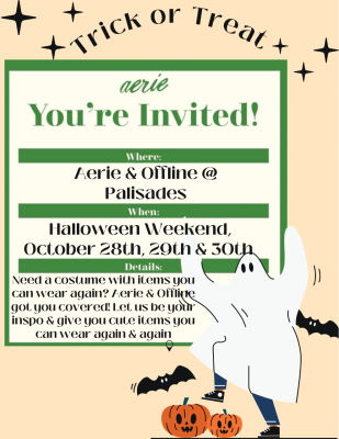 Halloween Event at Aerie and OFFLINE